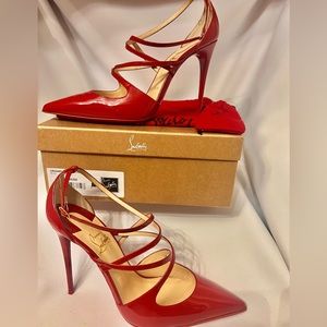 RED Christian Louboutin Patent Leather